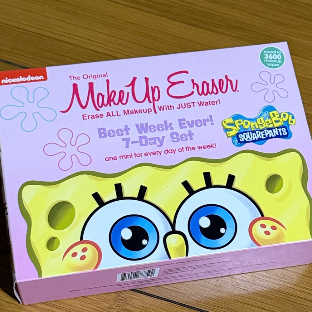 Makeup Eraser 7-Day Set SpongeBob new